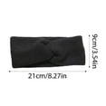 thumbnail image 2 of Lunxisen 4 Pcs Twisted Knit Headbands Winter Knotted Head Wraps Fuzzy Lined Headband Thick Crochet Turban Ear Warmer Elastic Hair Band Accessories for Women, 2 of 8