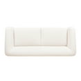 thumbnail image 2 of 90.5" 2 In White Boucle: 24" Seat Depth, Faux Upholstery, Removable Cushions, Strong Sinuous Spring Seat, Natural Oak Legs With Texture Boucle , 2 For An Elegant And Seating, 2 of 5