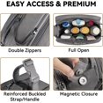 thumbnail image 5 of Travel Toiletry Bag for Men Women,  Dopp Kit Water Resistant Shaving Bag for Toiletries Accessories, Small Makeup Organizer Case for Traveling Essentials, Bathroom, , Grey, 5 of 6