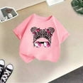 thumbnail image 5 of Girls T Shirts Size 6 Slim-Fit Solid Color Crewneck Lightweight Assorted Everyday Short Sleeve T-Shirts, 5 of 5