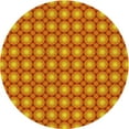thumbnail image 1 of Ahgly Company Machine Washable Indoor Round Transitional Scarlet Red Area Rugs, 3' Round, 1 of 7