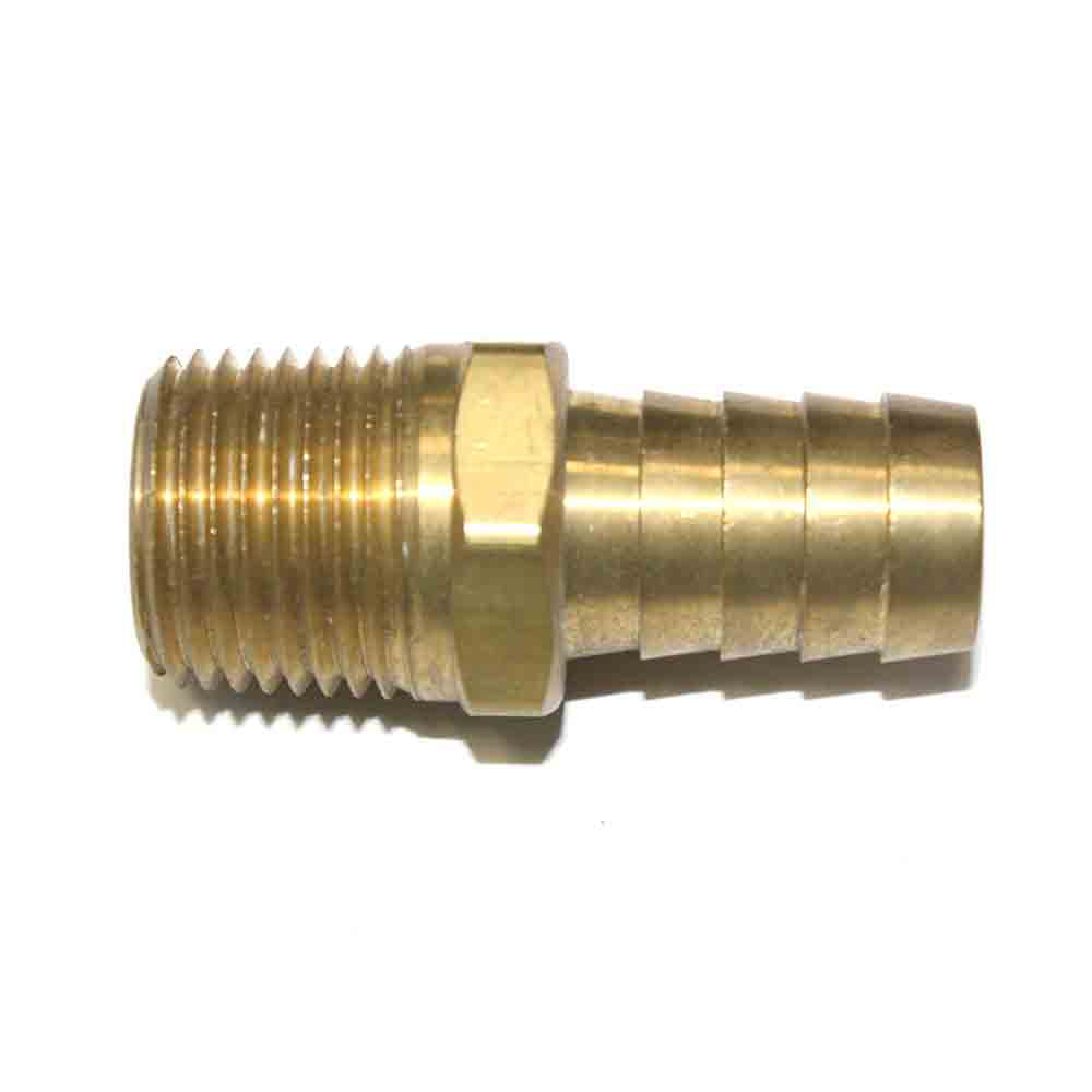 Details about   1/2" NPT To 5/8" Hose Barb Straight Adapter Fitting Aluminum Black 