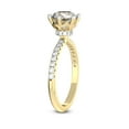 thumbnail image 3 of 1 Carat IGI Certified Radiant Shape Lab Grown Diamond Engagement Ring | 14K Yellow Gold | Olivia Secret Halo Lab Diamond Ring | FG-VS1-VS2 Quality Friendly Diamonds, 3 of 5