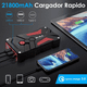 thumbnail image 4 of Arrancador De Batería De 2000A Belug 21800mah Negro/Rojo, 4 of 5