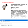thumbnail image 2 of Thermostat Assembly - Compatible with 2000 - 2006 Chevy Tahoe 2001 2002 2003 2004 2005, 2 of 2