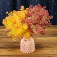 thumbnail image 2 of 6pcs 5-Fork Simulation Buddha Vanilla Green Plant Christmas Wedding Decoration, 2 of 21