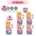 thumbnail image 4 of 40 Cute Baby Shower Games - Scratch Off Lottery Ticket Raffle Cards Baby Shower Game - Raffle Tickets 4 Winners Cards and 4 Different Loser Cards Designs, 4 of 4