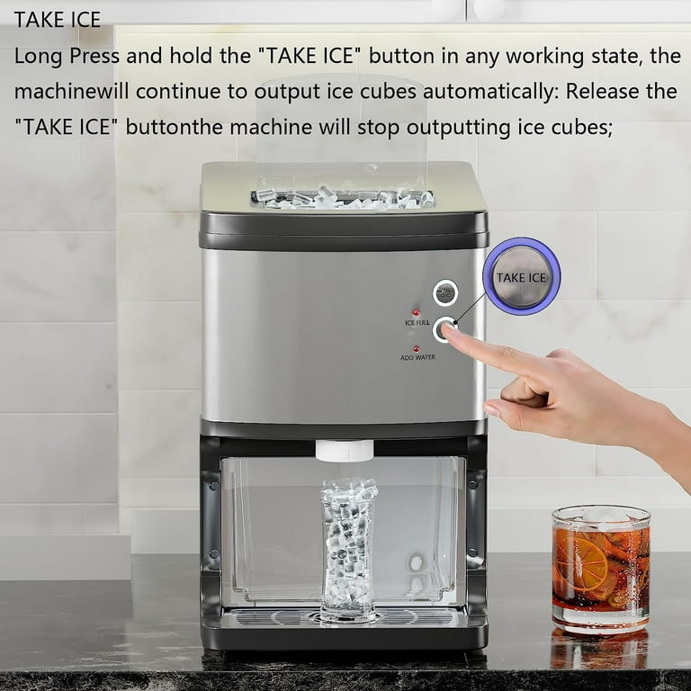  TOHONFOO Ice Makers Countertop Mat Waterproof with 0.76 Raised  Edge, Nugget Ice Maker Countertop Mat with Non-Slip Dots, Wildly Used  Portable Small Mini Counter Top Ice Machine Maker, 19“x12” : Home