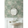 thumbnail image 7 of Harry & Grace Green Smoke Floral Blossom Peel and Stick Wallpaper - 27 in. W. x 18 ft. L. Roll, 7 of 7