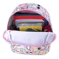 thumbnail image 3 of 17 Inch Pastel Printed Multipocket Backpack in Unicorns, Ice Cream & Rainbows, 3 of 6