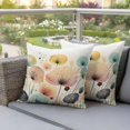 thumbnail image 3 of Outdoor Pillow Covers Pack of 2, Watercolor Spring Dandelion on Beige Waterproof Throw Pillowcase Cushion Cases, Abstract Wildflowers Decorative Pillow Cover for Couch Sofa Home Bed Patio, 3 of 9