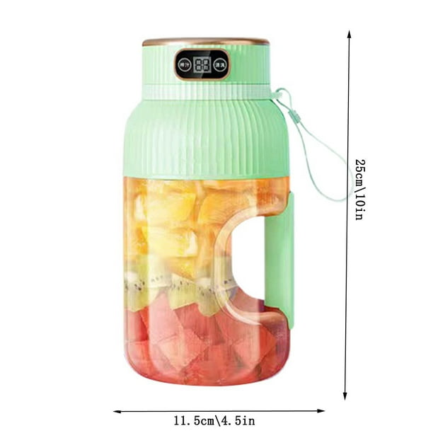 Multifunctional Digital Display Juicer Cup USB Rechargeable Portable Smoothie Maker For Fresh Drinks 2024 Upgrade