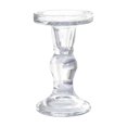 thumbnail image 2 of Glass Candlestick under $5! CQCYD Glass Candlestick Holder, French Romantic Candle Holders for Dining Table, Elegant Home Decor for Living Room, Set of 3 Clear Glass Candle Sticks, 2 of 6