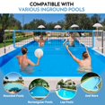 thumbnail image 4 of Juego de redes de voleibol para piscina Olybeaka, ajustable de 4,5 a 7,5 m, 4 of 6