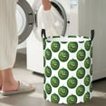 thumbnail image 4 of Lsque Happy Watermelon pattern Laundry Hamper Basket, Tall Woven Rope Hamper Basket for Clothes, Lightweight Storage Basket, Collapsible Waterproof-, 4 of 8