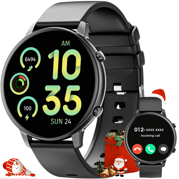Smart Watch for Men, 1.39" Fitness Tracker with Bluetooth Calls(Answer&Make&Message Reminder), Smart Watch Fits for Android and iPhone, IP67 Waterproof, 100  Sport Modes Smartwatch, for Gift, Black