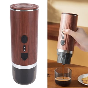 Coffee Maker Voyage, Chauffage autonome sans fil 7500mAh Cafetière portable rechargeable 304 Acier inoxydable pour l'extérieur