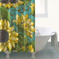 thumbnail image 4 of Waterproof Cute Sunflower Colorful Shower Curtain 72x72 Inch Boho Style Polyester Unique Shower Curtain for Bathroom Hotel Home Decor with 12 Plastic Hooks, 4 of 5