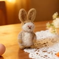 thumbnail image 4 of Wool Felt Rabbit With Balloons Easter Decorations Hanging Bunny, 4 of 8