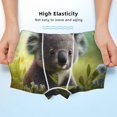 thumbnail image 3 of Yiaed Daisy Koala Print Boys' Boxer Briefs Cotton Casual Stretch Comfort Boys Boxers - Kids Boxer Briefs Underwear for Boys (6-18)-XX-Small, 3 of 5