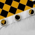 thumbnail image 4 of Manfei Female Men Minimalist Plaid Grid Black Out Curtains,Vintage Aesthetic Curtains Pack of 2 (42x63 Each),Mid Century Geometric Bedroom Curtains,Microfiber Bedroom Decor, 4 of 6
