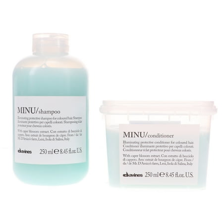 Davines MINU Illuminating Protective Shampoo 8.45 oz & Conditioner 8.45 oz Combo Pack