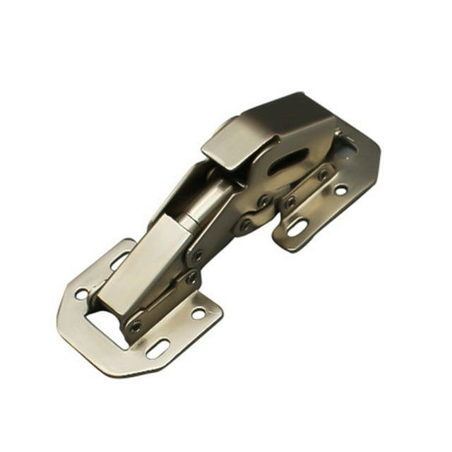 Frameless Cabinet Hinge Steel Mending Repair Hardware with Holes Soft Close Home Steel Mending Repair Hardware with Holes Soft Close Home Improvement Frameless Soft Cabinet  Hydraulic Buffer 4 Inches