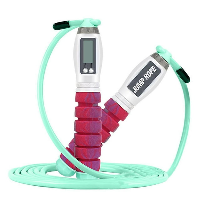 Workout Jump Rope With Counting , With Calorie Counter, For Adult, Kids For Fitness, Workout Pink