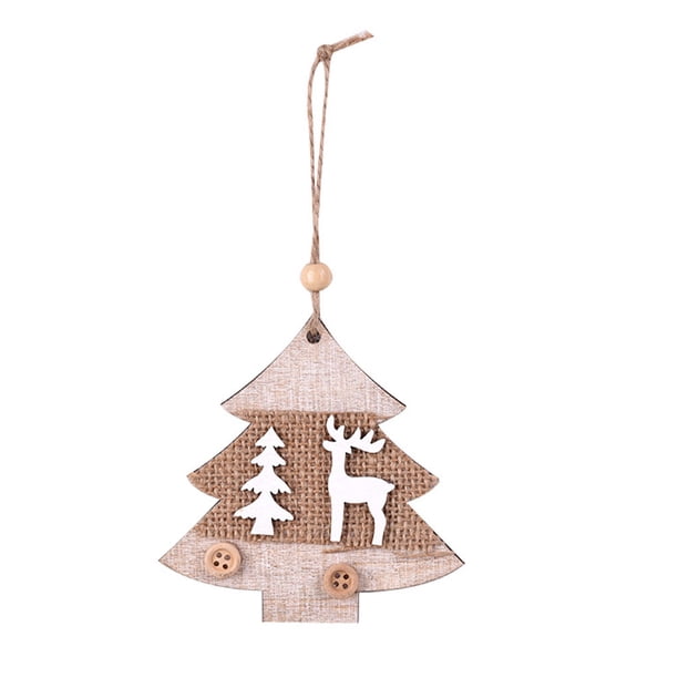 Decoración de Navidad, adorno de pared, colgante de puerta, tamaño compacto, accesorios para el hogar, colgador de árbol de Navidad fino Kits de decoración para fiestas Forma de árbol de Navidad Moyic HA069476-03