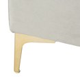 thumbnail image 6 of SAFAVIEH Giovanna Modern Glam Square Upholstered Bench, Grey/Brass, 6 of 7