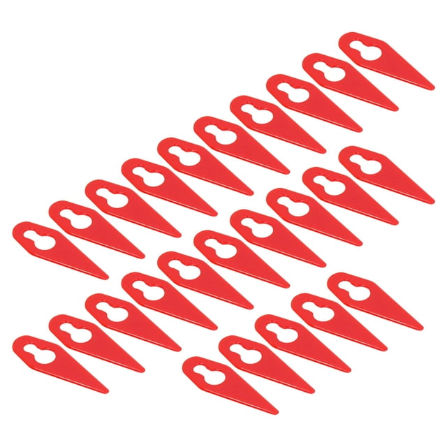 Lame de Coupe en Plastique, Lames de Rechange pour Tondeuse Résistantes à l'Usure 25 Pcs Faciles à Installer Format Compact pour Appareils de Jardin Rouge
