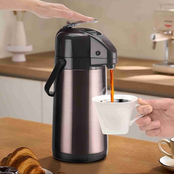 Baalaka 84 oz Beverage Dispensers, Thermal Insulated Air Pot - Coffee Dispenser for Home, Office, and Party Use