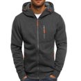 thumbnail image 1 of Chandails à Capuchon d'Hiver pour Hommes Chandail à Capuche Décontracté Manteau Chaud Veste, 1 of 5