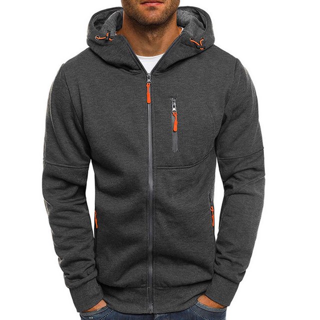 Chandails à Capuchon d'Hiver pour Hommes Chandail à Capuche Décontracté Manteau Chaud Veste