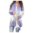 thumbnail image 1 of CEHVOM Women's Fashionable Long Sleeved Floral Printed Cardigan Jacket Clearance, 1 of 6