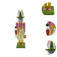 thumbnail image 6 of LeeQinersw Easter Bunny Nutcracker Decor Nutcracker Figure Easter Decoration Ornament for Party Decor Festive Home Shelves Office Pink, 6 of 9