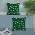 thumbnail image 3 of St Patricks Day Pillow Covers 18x18 Green White Clover Decor Throw Pillows Case for Couch Lucky Shamrocks Spring Indoor Outdoor Decorative Cushion Case for Sofa Bed Decorations Set of 2, 3 of 6