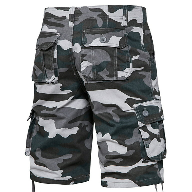Clearance RYRJJ Mens Cargo Short Pants Classic Camouflage Shorts Twill  Relaxed Fit Work Wear Combat Casual Shorts for Hiking Fishing(Camouflage