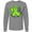 AC-Heather Grey, variant on Inktastic Love, Care, Cure Lymphoma Awareness Lime Green Ribbon Hearts Long Sleeve T-Shirt