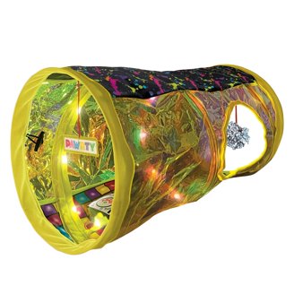 Foldable Cat Playpen With Tunnel - Outdoor & Indoor Enclosure Tent For Kittens, Puppies & Small Pets