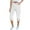 White-01, variant on Owordtank Cargo Capri Pants for Women High Waisted Relaxed Fit Elastic Knit Waist Casual Capris Trousers Cropped Pants