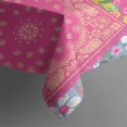 thumbnail image 6 of Bright Pioneer Flower Patchwork Rectangle Tablecloth 60"x102",Waterproof Polyester Rectangle Table Cloth, Wipeable Spillproof Polyester Tablecloth for Dining, Camping, Indoor and Outdoor, 6 of 6