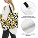 thumbnail image 3 of Balery Cute Cow Print Sunflower A Bolsa Tote Estilo Estético con Cremalleras, Bolsa de Hombro, Bolsa de Compras Grande y Plegable, 3 of 8