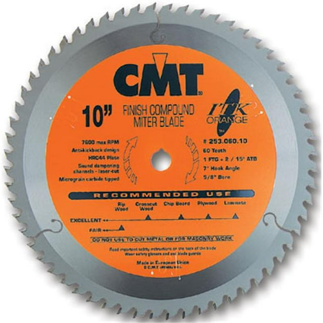 Cmt 10 In. Finish Compound Miter Blade