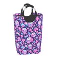 thumbnail image 2 of KLL Skull Rainbow Mushroom Laundry Hamper,Large Canvas Fabric Lightweight Storage Basket Toy Organizer Dirty Clothes Collapsible Waterproof, 2 of 6