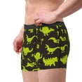 thumbnail image 4 of Fotbe Cute Cartoon Dinosaurs Green Silhouette Men’s Total Support Pouch Boxer Briefs, X-Temp Cooling, Moisture-Wicking Underwear, Regular, Long-leg and Trunk-X-Large, 4 of 9