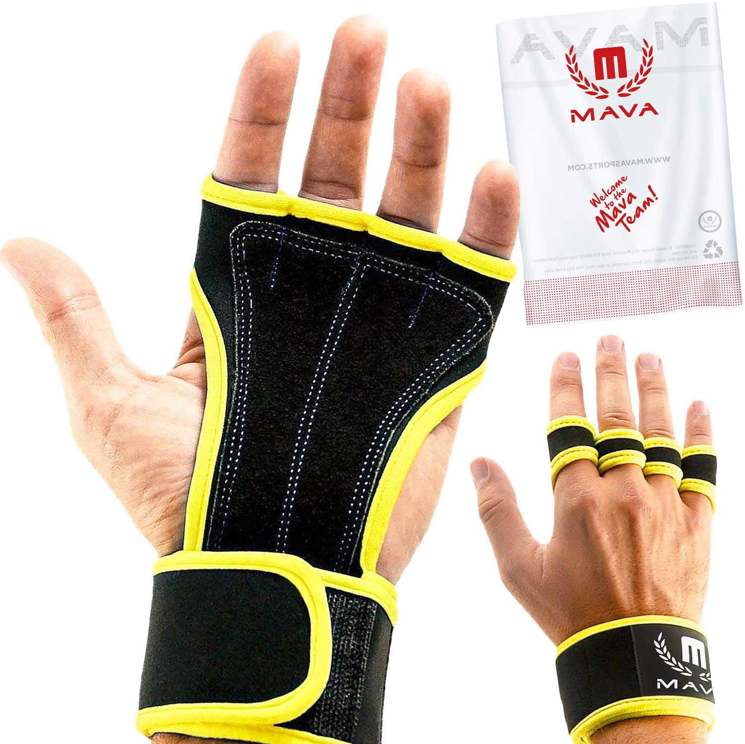 Details about   Mava Sports Black Small Ventilated Workout Gloves with Integrated Wrist Wraps 