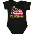 thumbnail image 3 of Inktastic My Mom is a Firefighter with Fire Truck Boys or Girls Baby Bodysuit, 3 of 5
