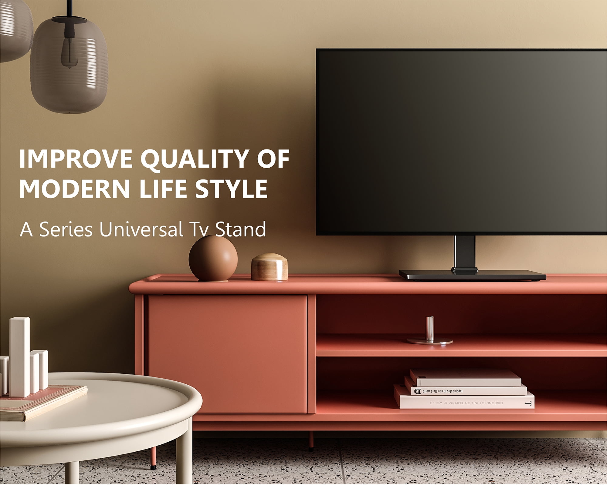 FITUEYES Universal TV Stand/Base with tabletop Mount  for 27" 50" 