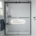 thumbnail image 4 of Seawin 44-48 in. W x 76 in. H Verona Light Sliding Bypass Frameless Shower Door 1/4 in. (6 mm) Thick Clear Tempered Glass with NanoShield Glass Coating (Polished Chrome), 4 of 14